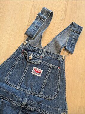 Ikeda Vintage Carpenter Bib Overalls Red And Blue 90s Size M Y2K Retro Boho